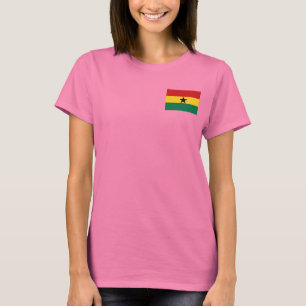 Ghana Flag and Map dk T-Shirt