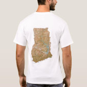 Ghana Flag and Map T-Shirt (Achterkant)
