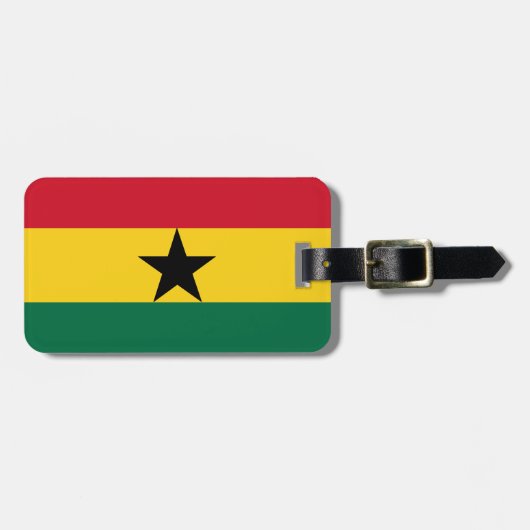 Ghana Flag Bagagelabel (Voorkant horizontaal)