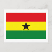 Ghana Flag Briefkaart (Voorkant)