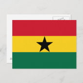 Ghana Flag Briefkaart (Voorkant / Achterkant)