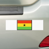 Ghana Flag Bumpersticker (Op auto)