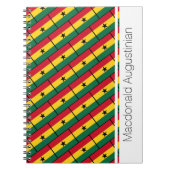 GHANA Flag Customisé Carnet Journal (Devant)