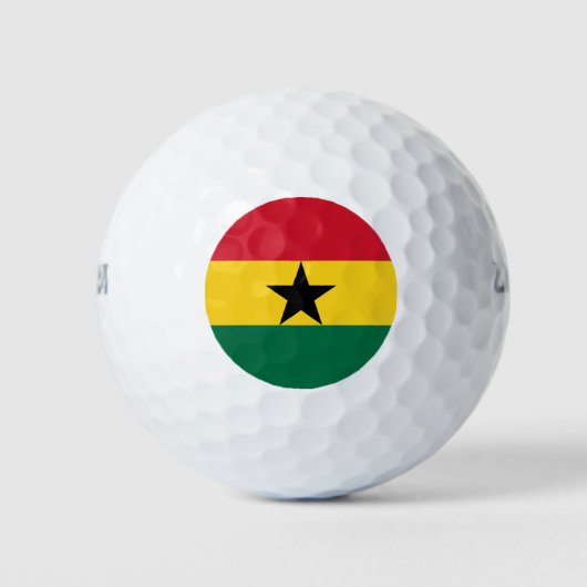 Ghana Flag Golfballen (Voorkant)