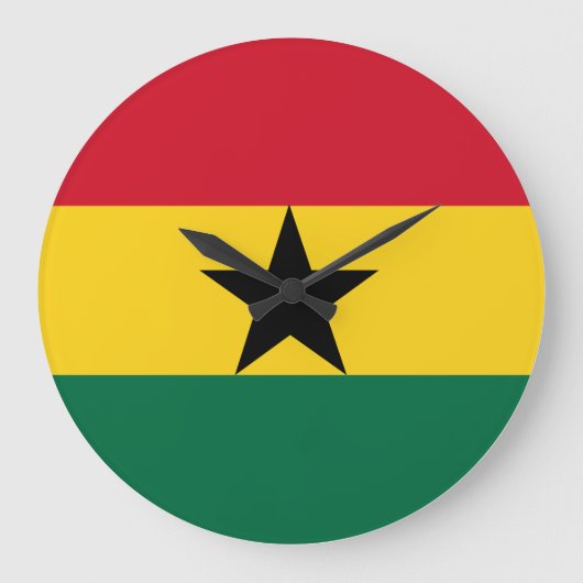 Ghana Flag Grote Klok (Voorkant)