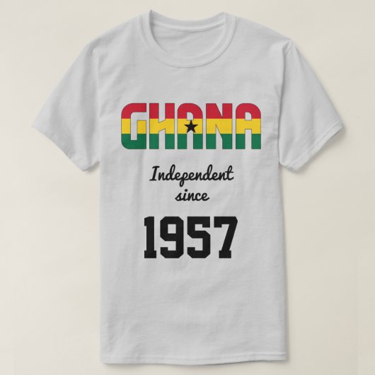Ghana Flag Independence Celebration T-Shirt (Design voorkant)