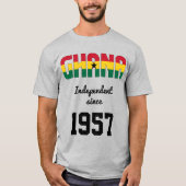 Ghana Flag Independence Celebration T-Shirt (Voorkant)