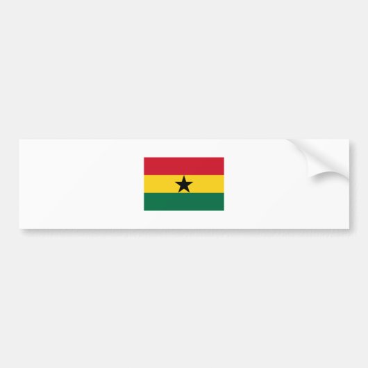 Ghana FLAG International Bumpersticker (Voorkant)