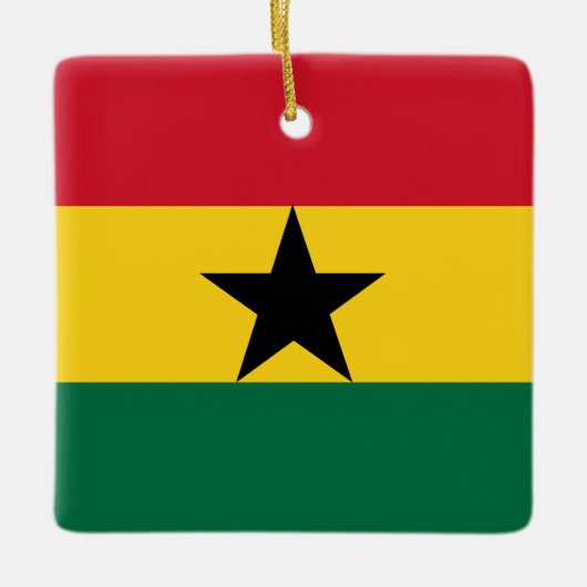 Ghana Flag Keramisch Ornament (Voorkant)