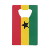Ghana Flag Kredietkaart Flessenopener (Voorkant)