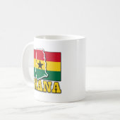 Ghana Flag Land Koffiemok (Voorkant links)