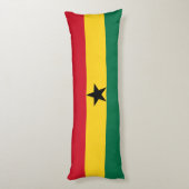 Ghana Flag Lichaamskussen (Achterkant (Verticaal))