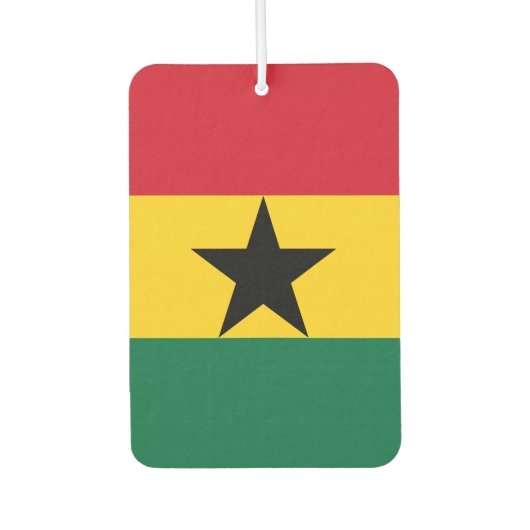 Ghana Flag Luchtverfrisser (Voorkant)