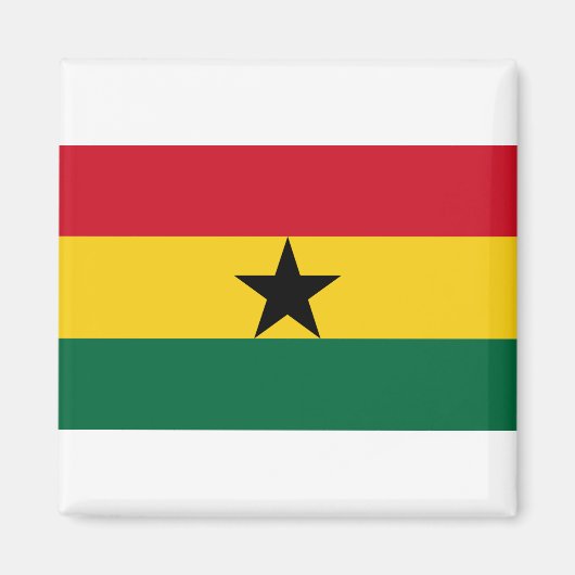 Ghana Flag Magneet (Voorkant)