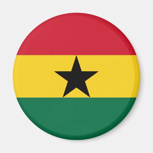 Ghana flag Magnet Magneet (Voorkant)