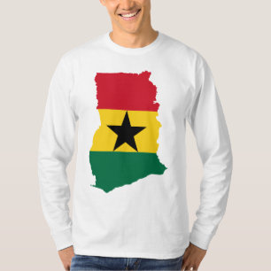 Ghana Flag Map GH T-shirt