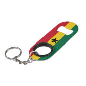 Ghana Flag Mini Flessenopener (Voorkant Gekanteld)