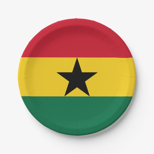 Ghana Flag Papieren Bordje (Voorkant)