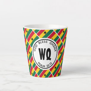 GHANA FLAG Patriotic  Latte Mok