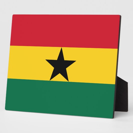 Ghana Flag Plaque Fotoplaat (Zijkant)