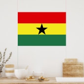 Ghana Flag Poster (Keuken)