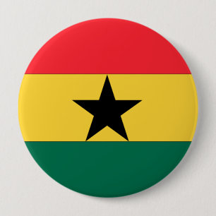 Ghana Flag Ronde Button 4,0 Cm