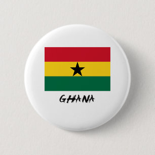 Ghana Flag Ronde Button 5,7 Cm