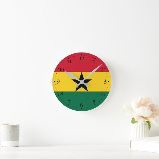 Ghana Flag Ronde Klok (Huis)