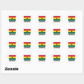 Ghana Flag Ronde Sticker (Vel)