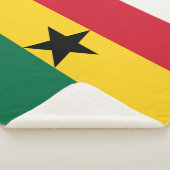 Ghana Flag Sherpa Deken (3/4)