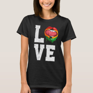 Ghana Flag Soccer Fan Love Ghanaian T-shirt