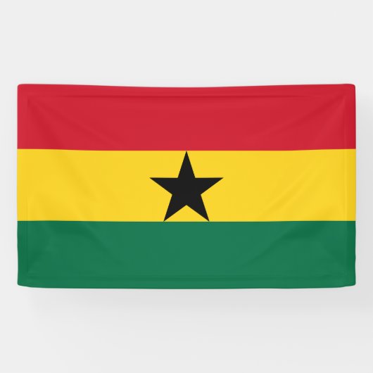 Ghana Flag Spandoek (Horizontaal)