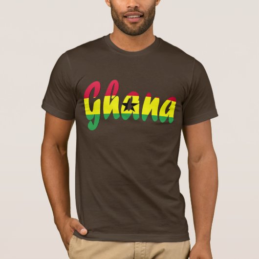 Ghana Flag T-shirt (Voorkant)