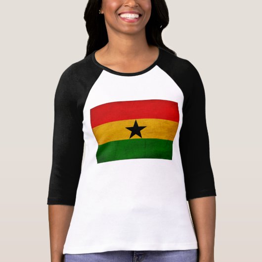 Ghana Flag T-shirt (Voorkant)