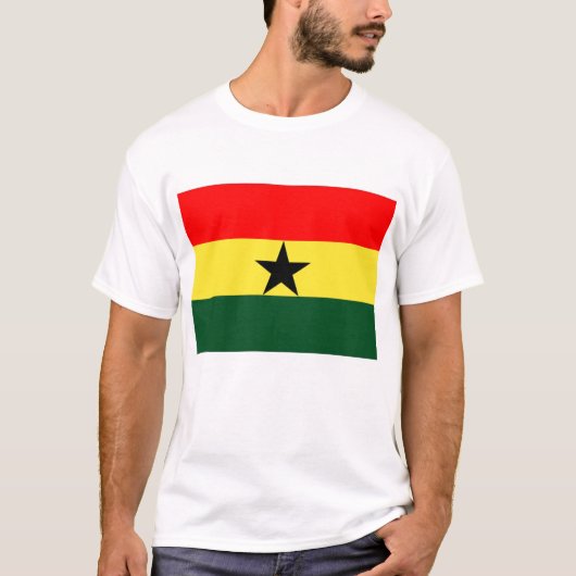 Ghana Flag T-shirt (Voorkant)