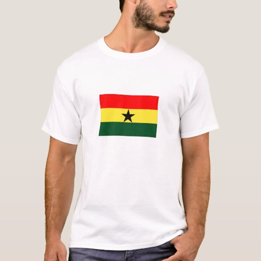 GHANA FLAG TEE SHIRT (Voorkant)
