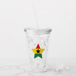 Ghana Flag Tumbler Acryl Drinkbeker