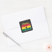 Ghana Flag Vierkante Sticker (Envelop)