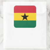 Ghana Flag Vierkante Sticker (Tas)