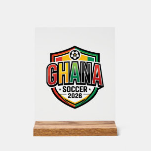 Ghana Football 2026 Football Gras Pays Typographie