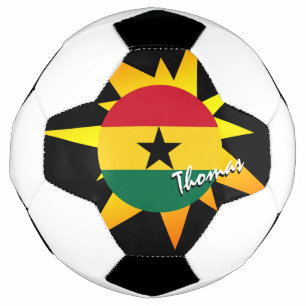 Ghana Football & Drapeau ghanéen / BANG
