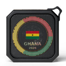 Ghana Football Fan Flag Circular Badge World Cup