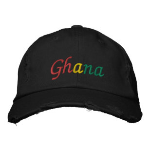 Ghana Geborduurde Honkbalpet Wereldkampioenschap Pet