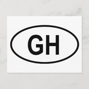 Ghana "GH" Briefkaart