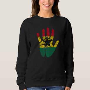 Ghana Ghanaian Heart Love Proud Melanin Flag Unity Trui