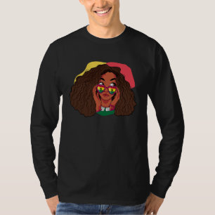 Ghana Ghanese Vlag Afrika Trotse Prinses Koningin T-shirt