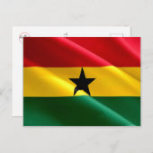 Ghana - Ghanese vlag - Briefkaart (Voorkant / Achterkant)