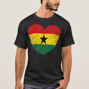Ghana Ghanese vlagpride ondersteuning Ghanese T-shirt