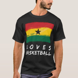 Ghana houdt van basketbal t-shirt