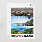 Ghana - I Love - Briefkaart (Voorkant / Achterkant)